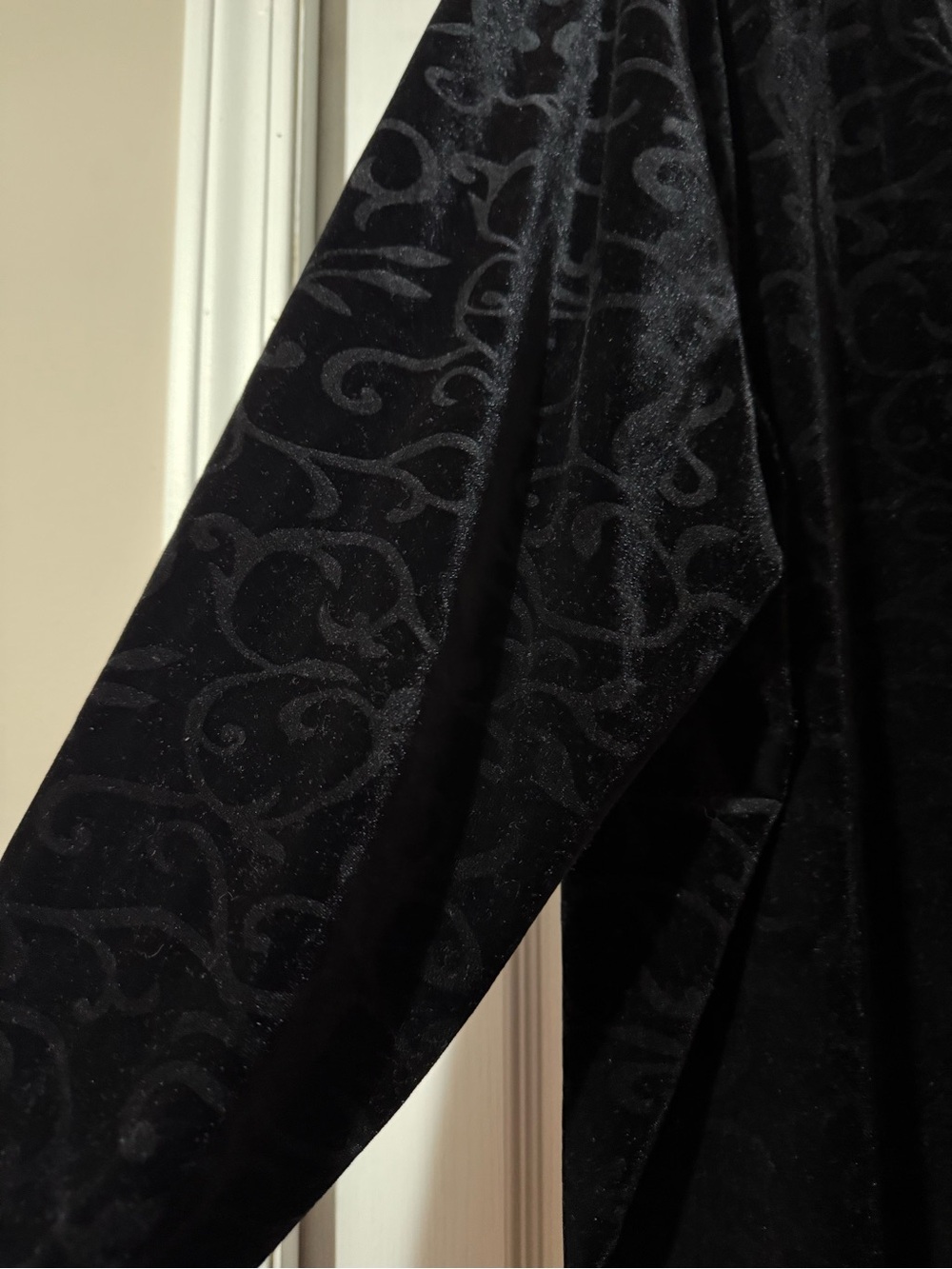 Vintage Principals The Bay Black Velvet Button Up 2X - Picture 8 of 12